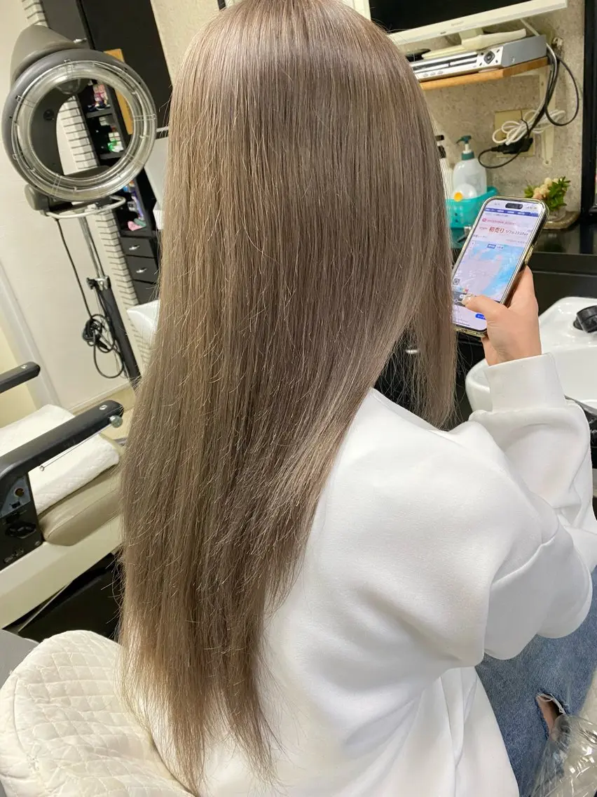ロング カラー パーマモデル募集中 渥美翔人のヘアスタイル