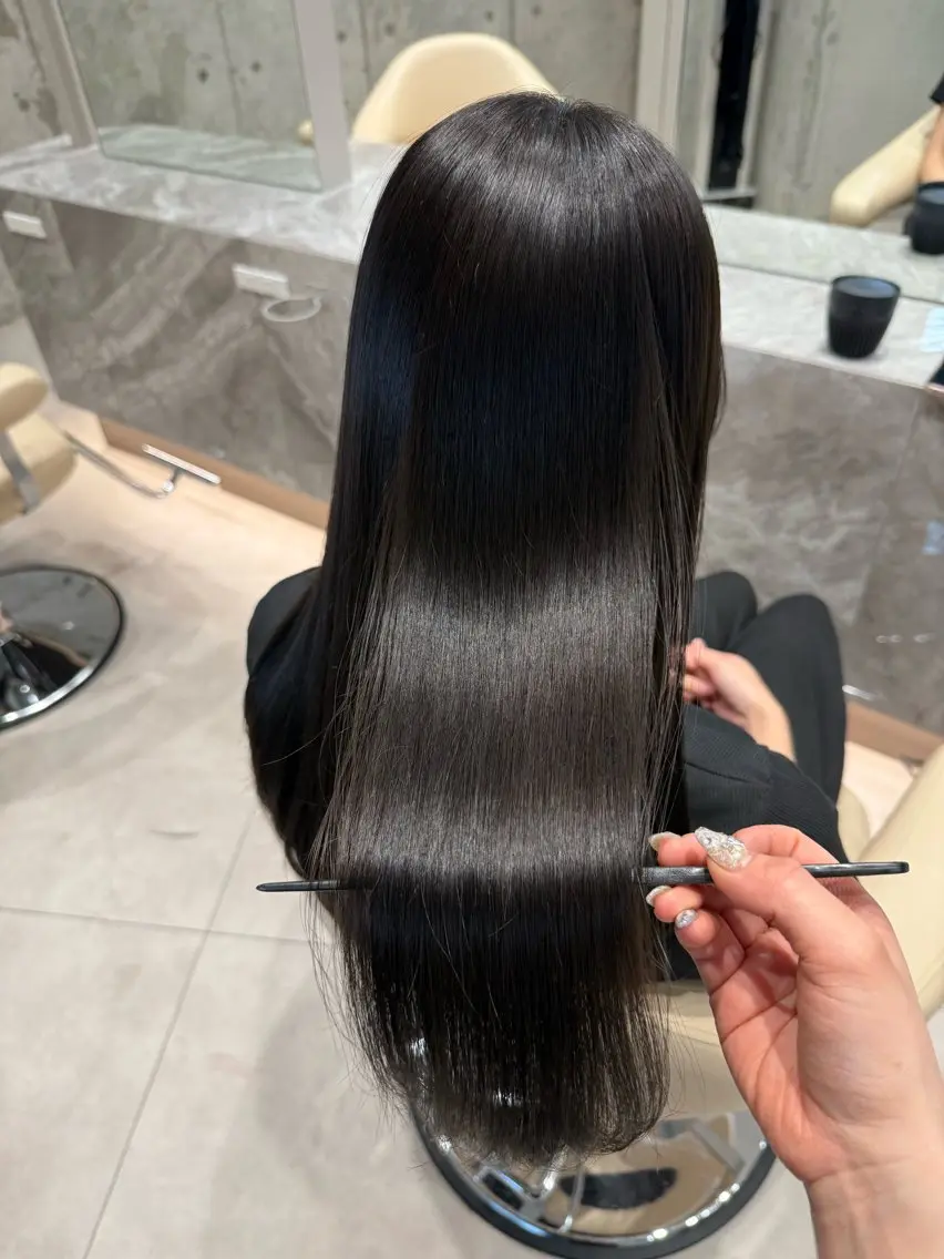 ロング カラー カット ヘアカラー 木村 智美のヘアスタイル