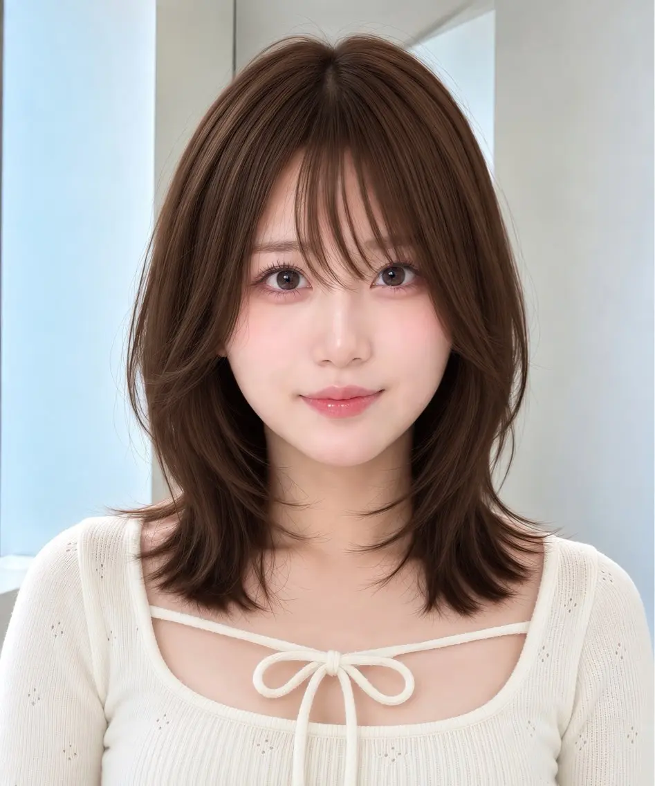 ミディアム ➴➷完全美髪特化➹➶ 黒山憂希のヘアスタイル