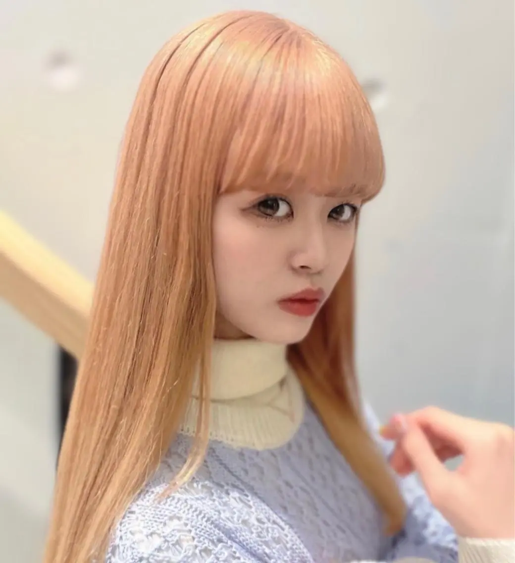 ロング カラー ブリーチ ブロンド 髪質改善 トリートメント 銀座/カラー 🎀momo🎀のヘアスタイル