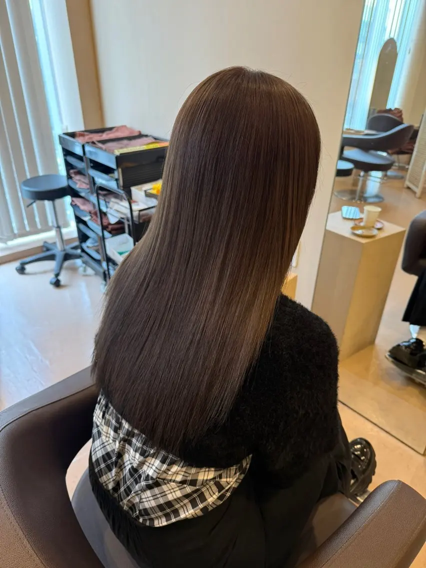 ロング カラー ヘアカラー トリートメント coco♡ 韓国hairのヘアスタイル