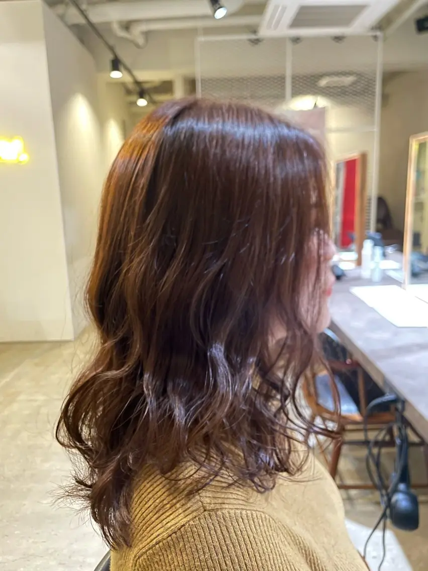 ミディアム カラー Heath 武元 新之介のヘアスタイル