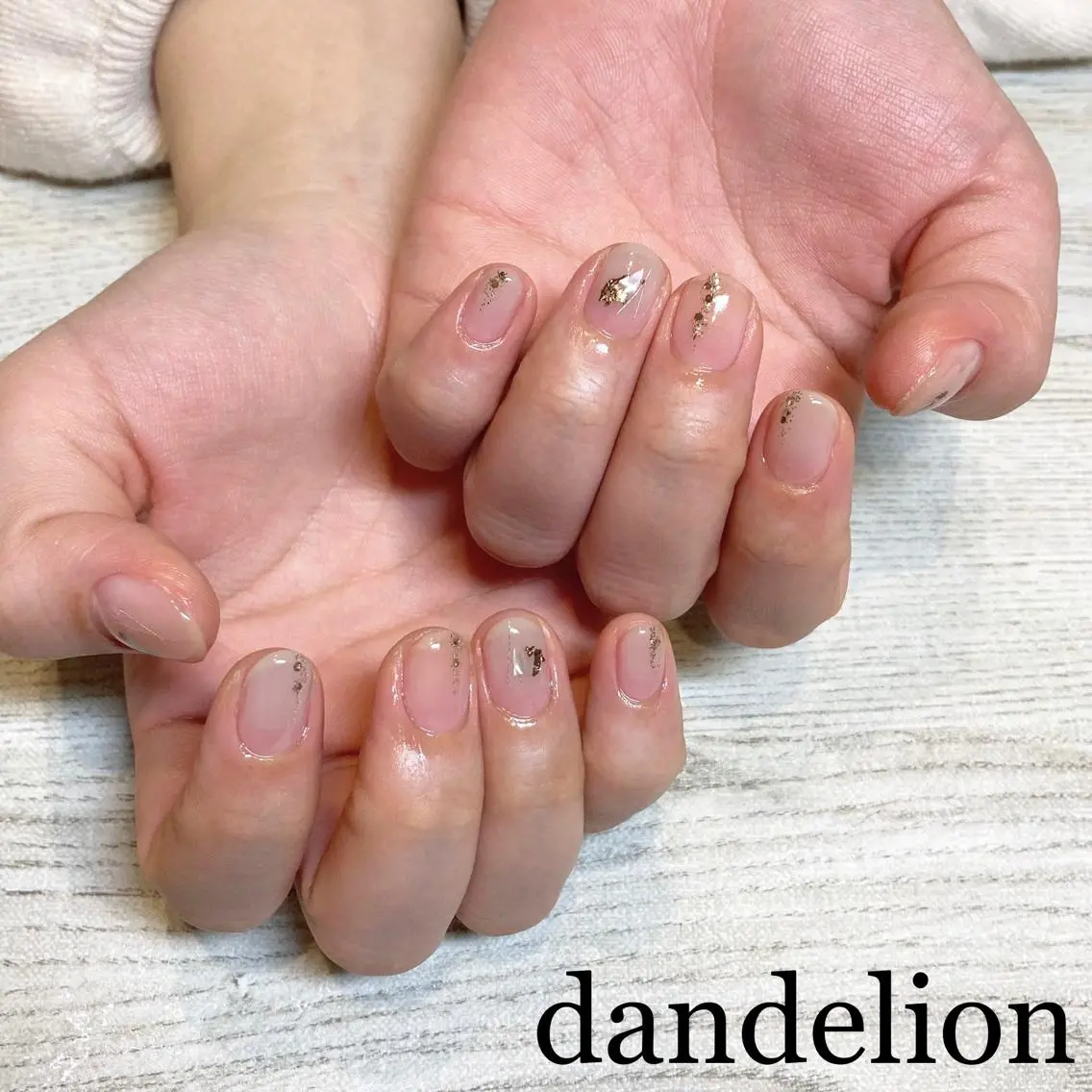 ネイル ハンドネイル ハンドケア dandelion ダンデライオンのネイルデザイン