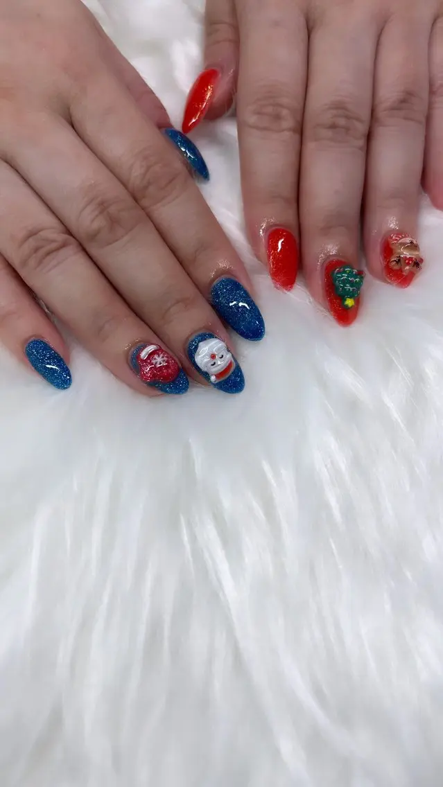 ネイル 冬ネイル クリスマス 鈴木 愛のネイルデザイン