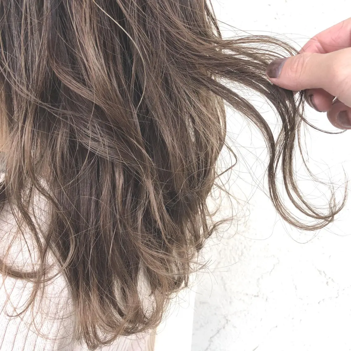 ミディアム カラー アディクシーカラー ヘアカラー トリートメント ヘアセット 艶髪育成サロン 京橋　shinのヘアスタイル
