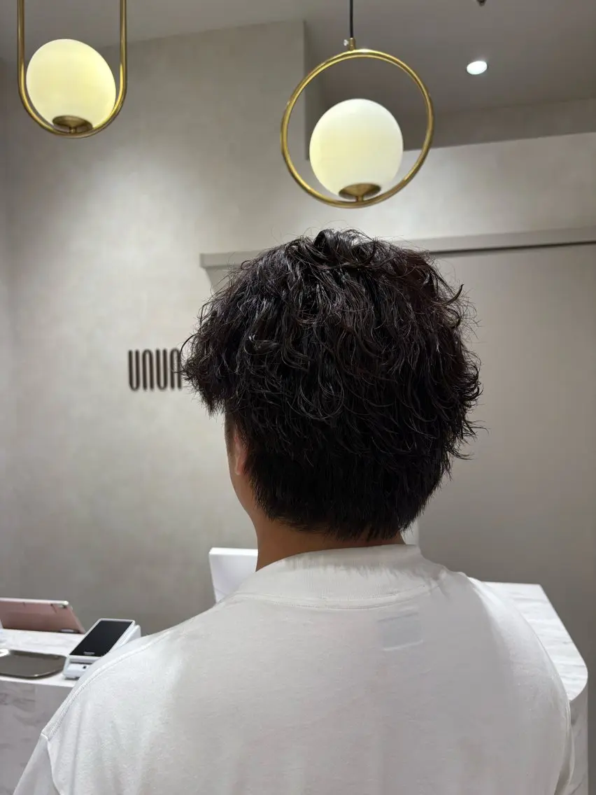 パーマ メンズ レディース募集中🎀 陸 愛夏のヘアスタイル