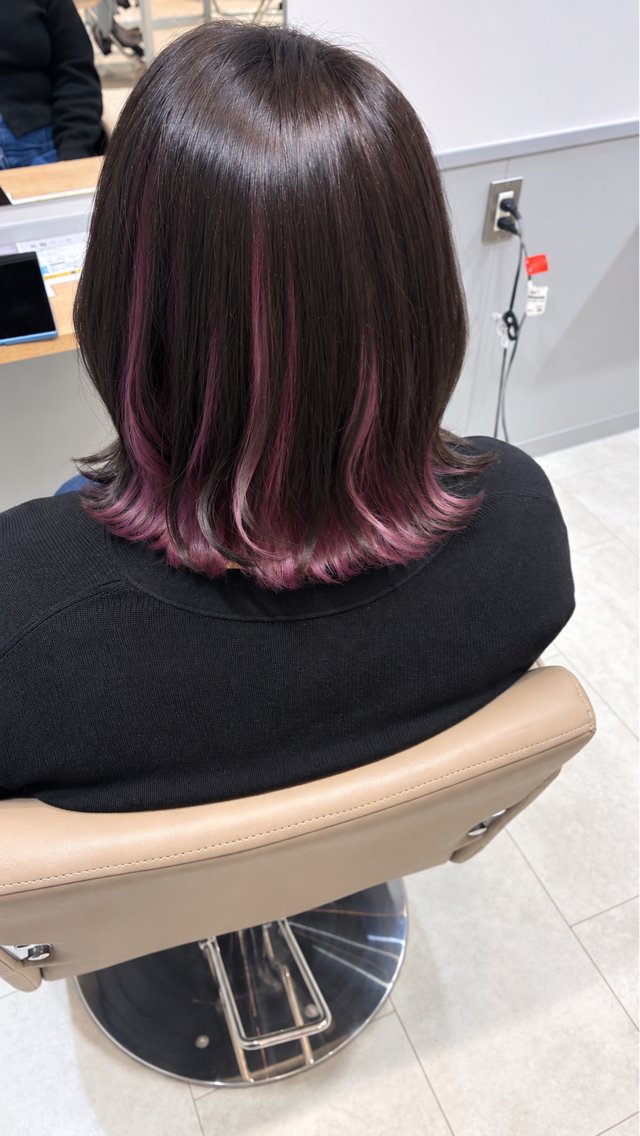 カラー ダブルカラー SOUPLE. みゆうのヘアスタイル