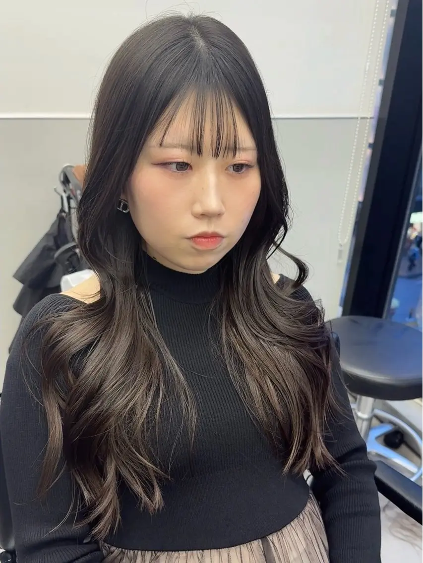 ロング 韓国風ヘア トリートメント カット ヘアカラー トリートメント 韓国ヘア🇰🇷 スズキのヘアスタイル