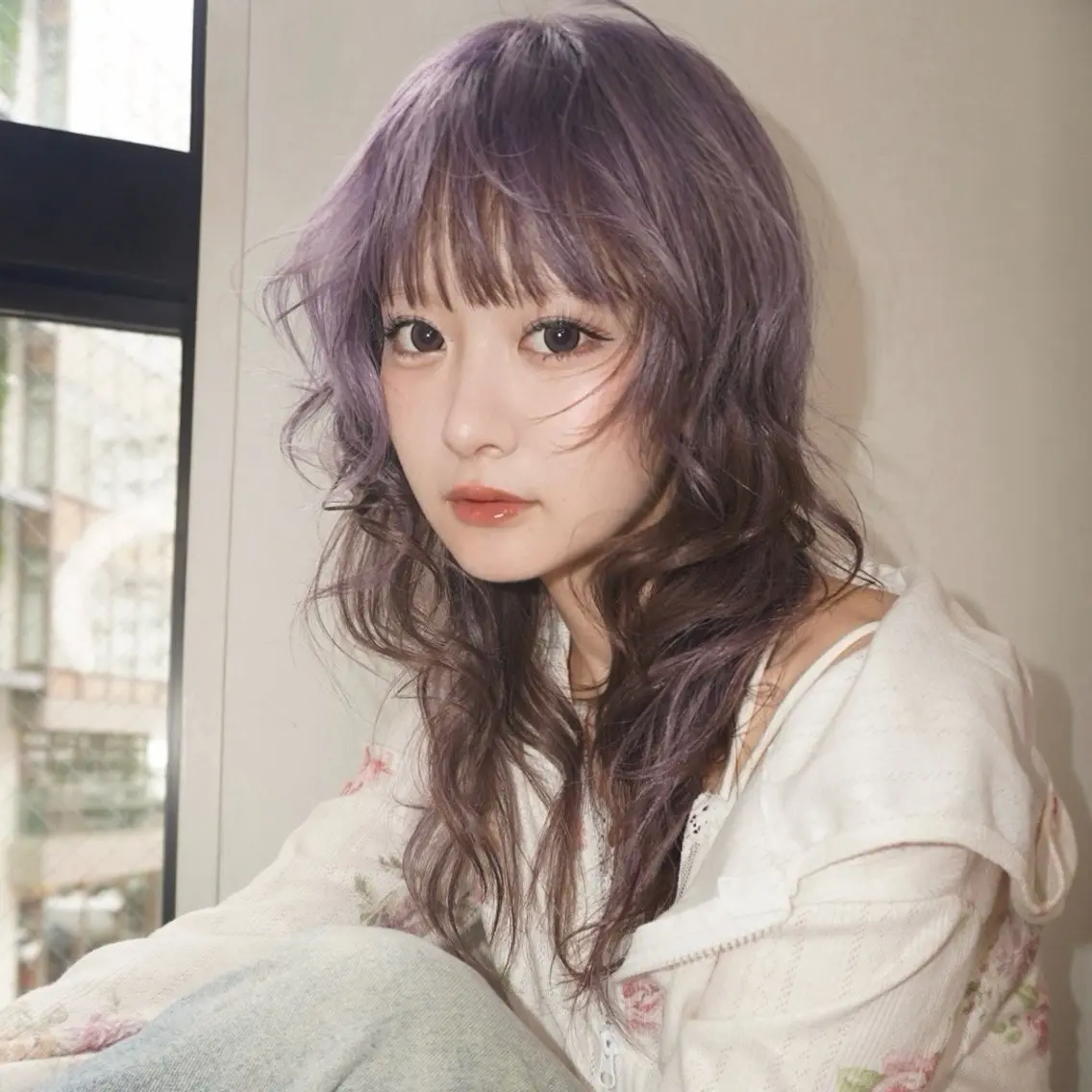 ロング カラー ヘアアレンジ MIYU/ケアブリ ーチカラー／デザインのヘアスタイル