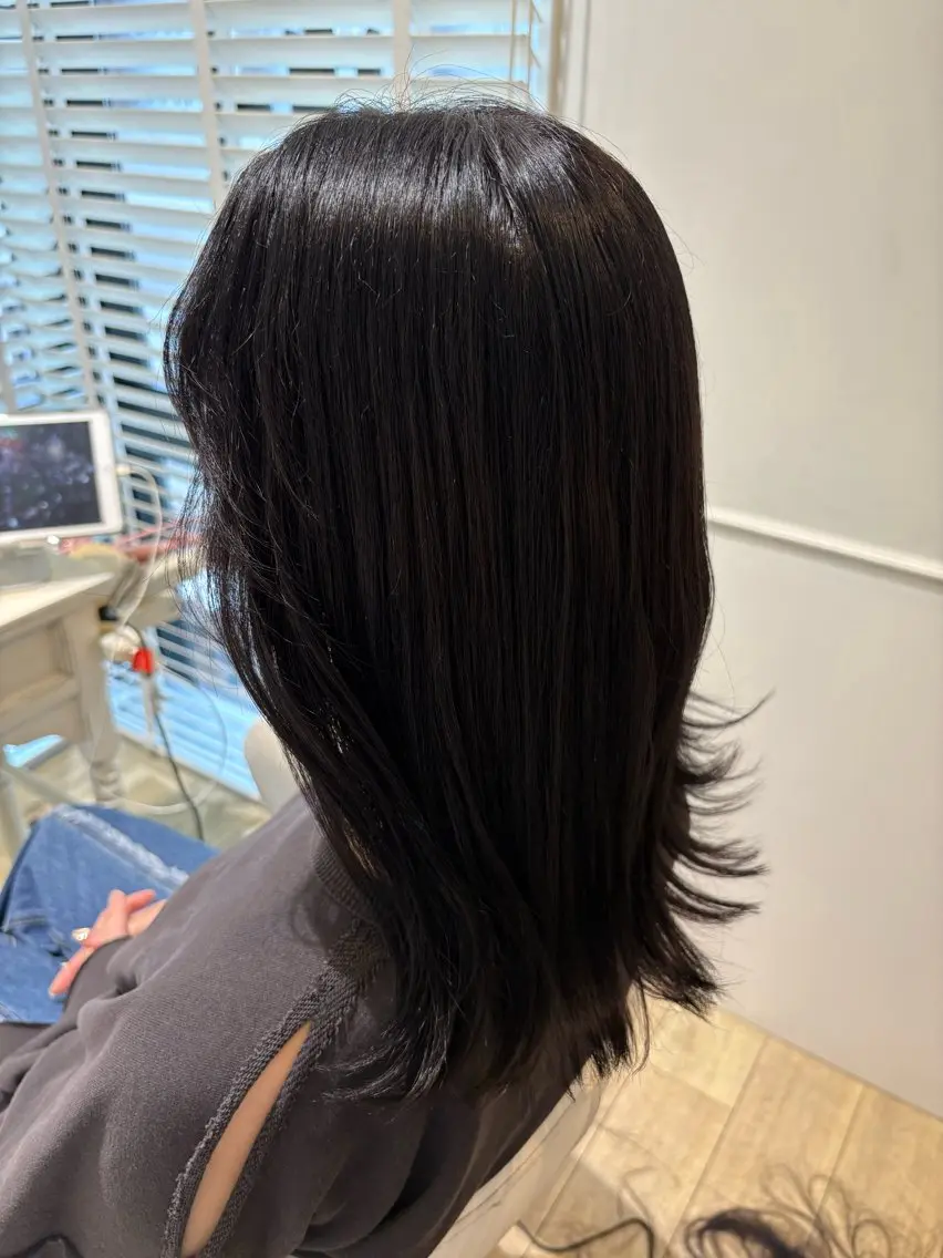 ミディアム カラー カット ヘアカラー マコ ✿︎のヘアスタイル