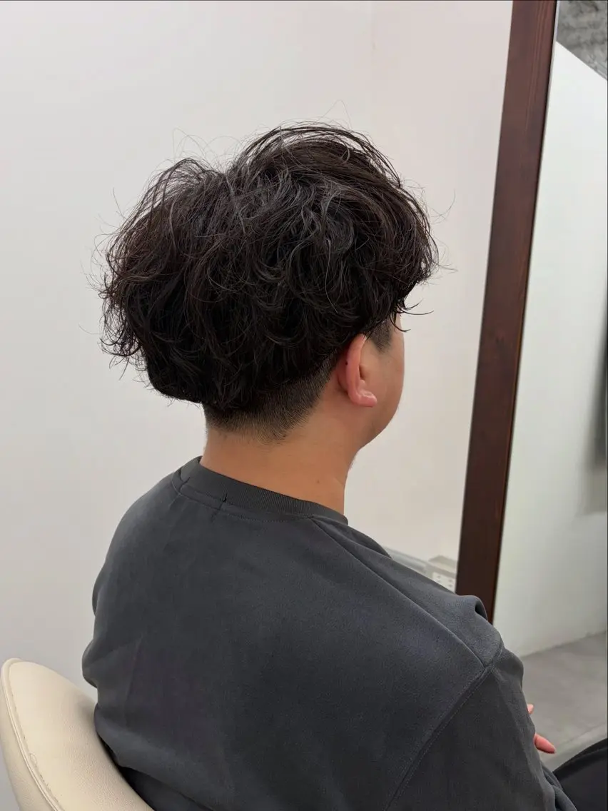 ミディアム パーマ メンズカット×パーマ ✂️今井魁人✂️のヘアスタイル