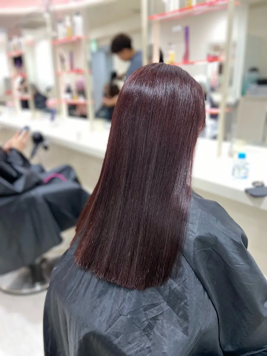 セミロング カラー 🤍韓国大人っぽ ベージュMAI🤍のヘアスタイル