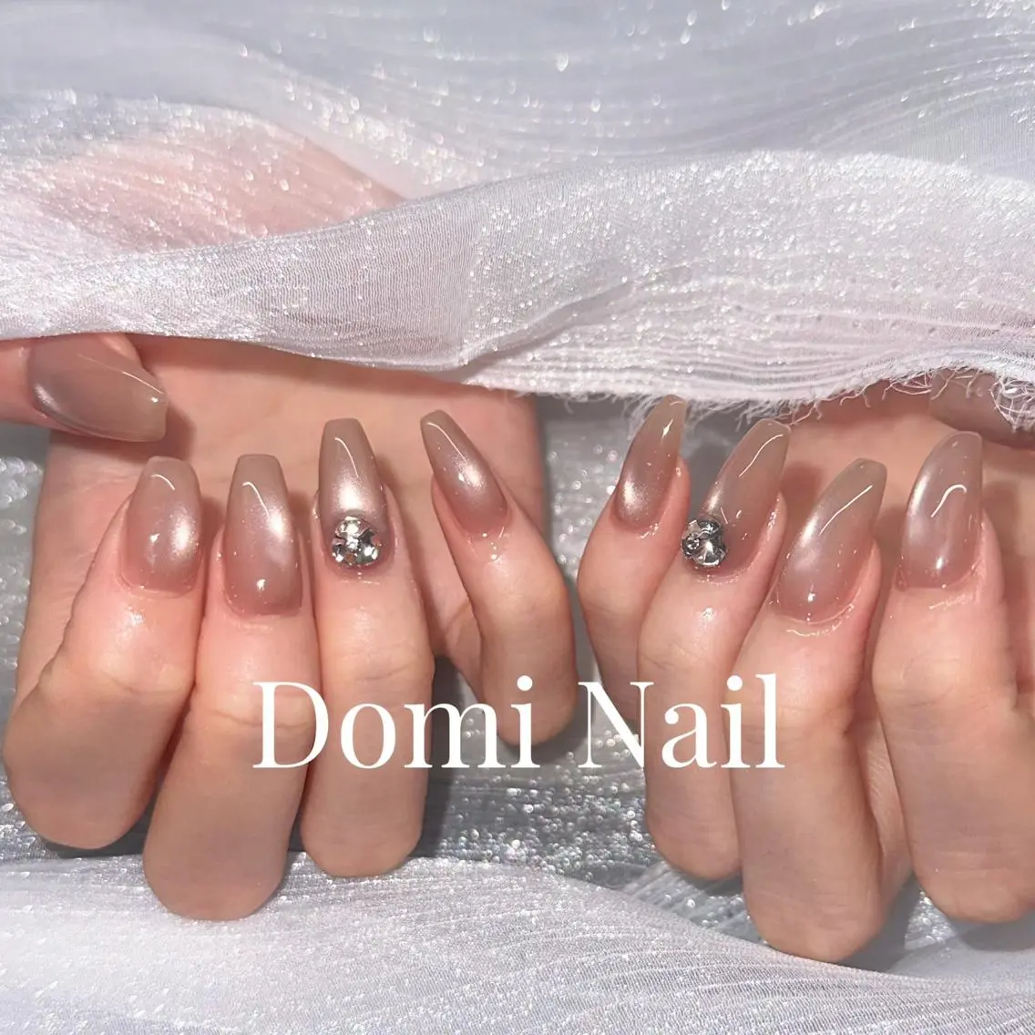 ネイル ワンカラーネイル ハンドネイル 渋谷 Domi Nailのネイルデザイン