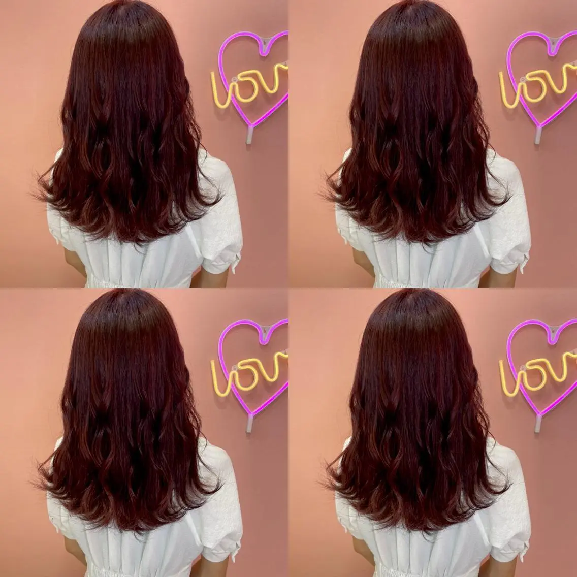セミロング カラー カシス 🌷MAYU 🌷のヘアスタイル