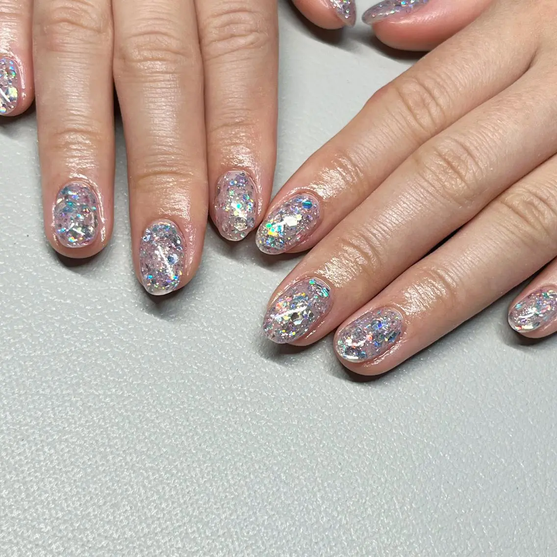 ネイル ラメ(グリッター) ワンカラーネイル 587nail *のネイルデザイン