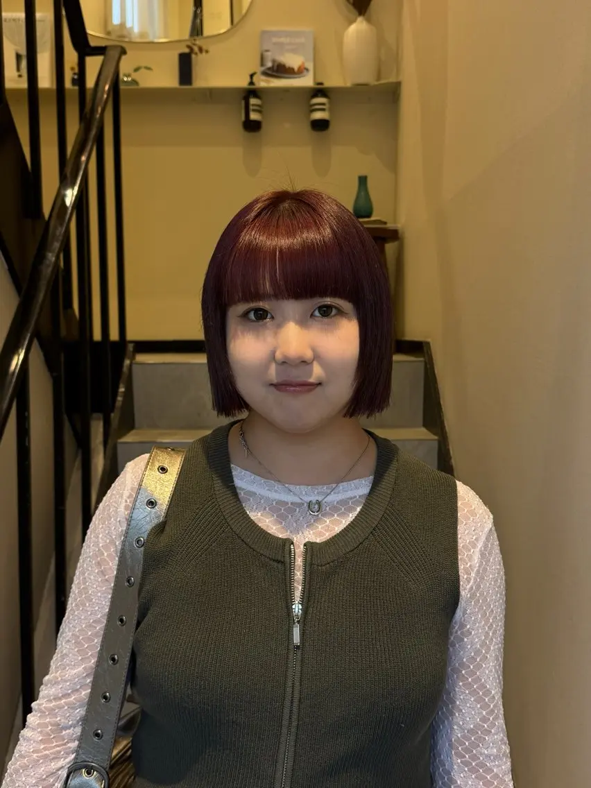 ショート カット ヘアカラー トリートメント Yuzu .のヘアスタイル