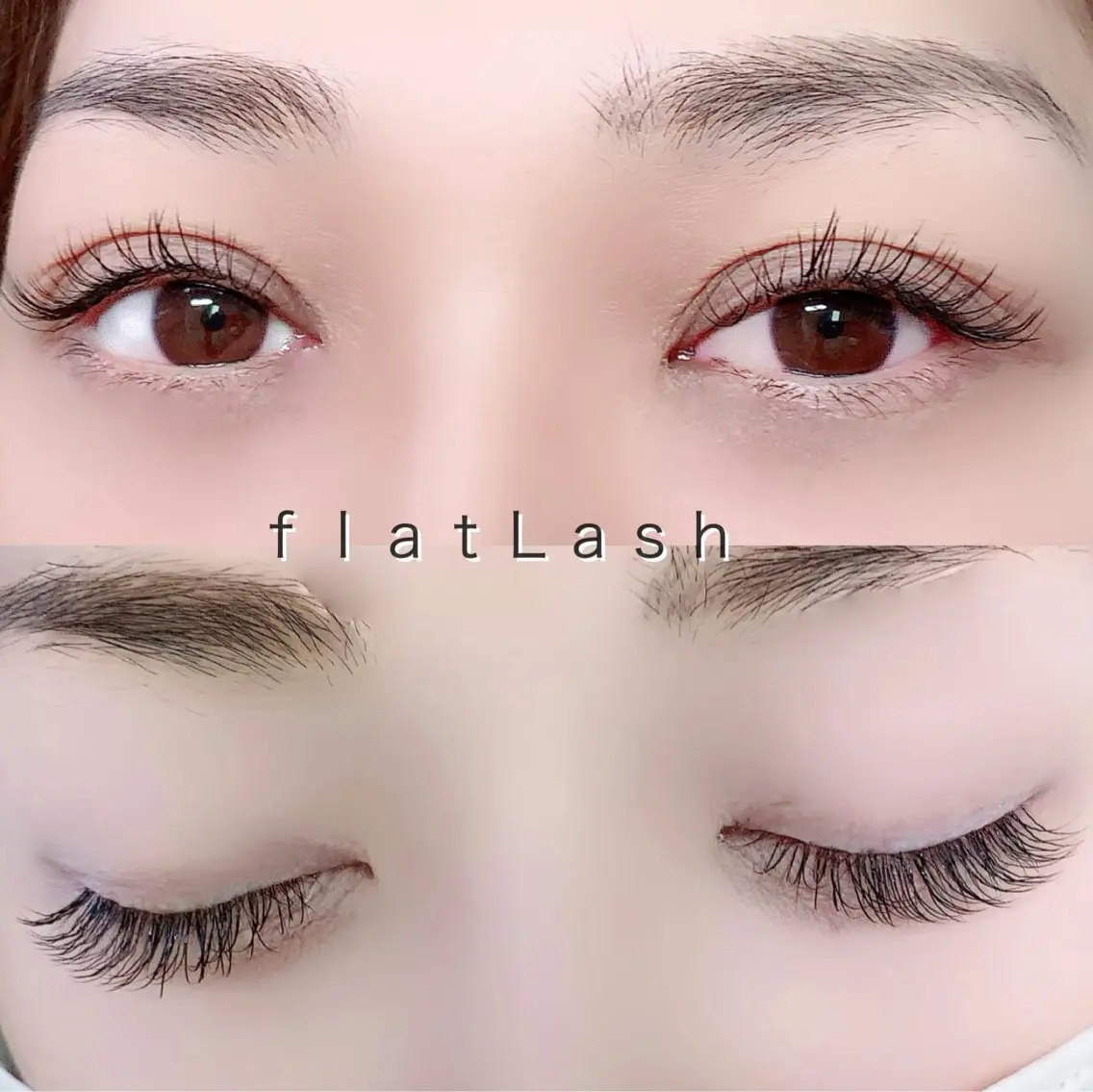 マツエク・マツパ フラットラッシュ Eyes Cream YUKAのマツエク・マツパデザイン
