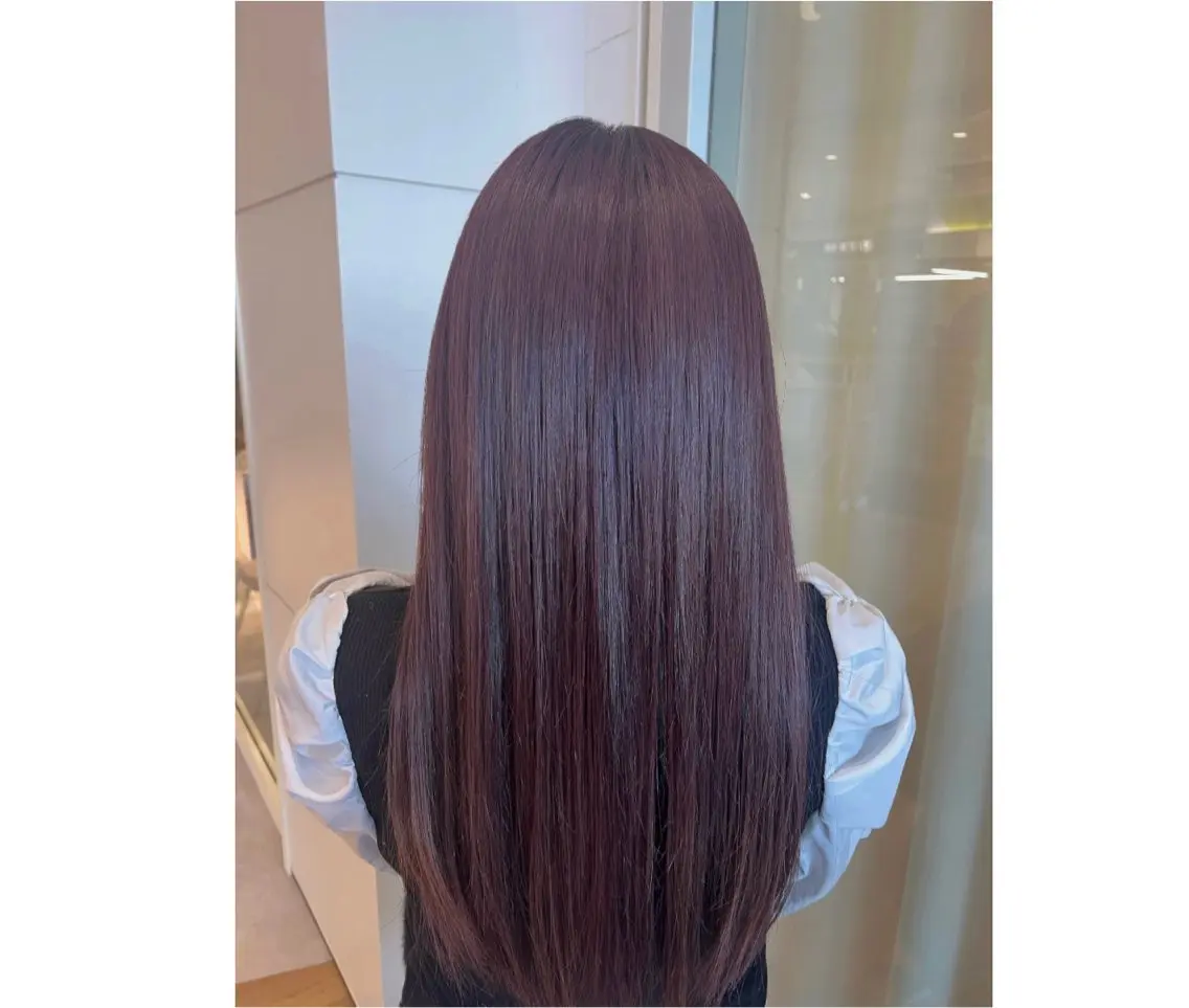 ロング カラー ブリーチ ラベンダーカラー ブリーチなしカラー カット ヘアカラー トリートメント cocoa船橋🎀 naomiのヘアスタイル