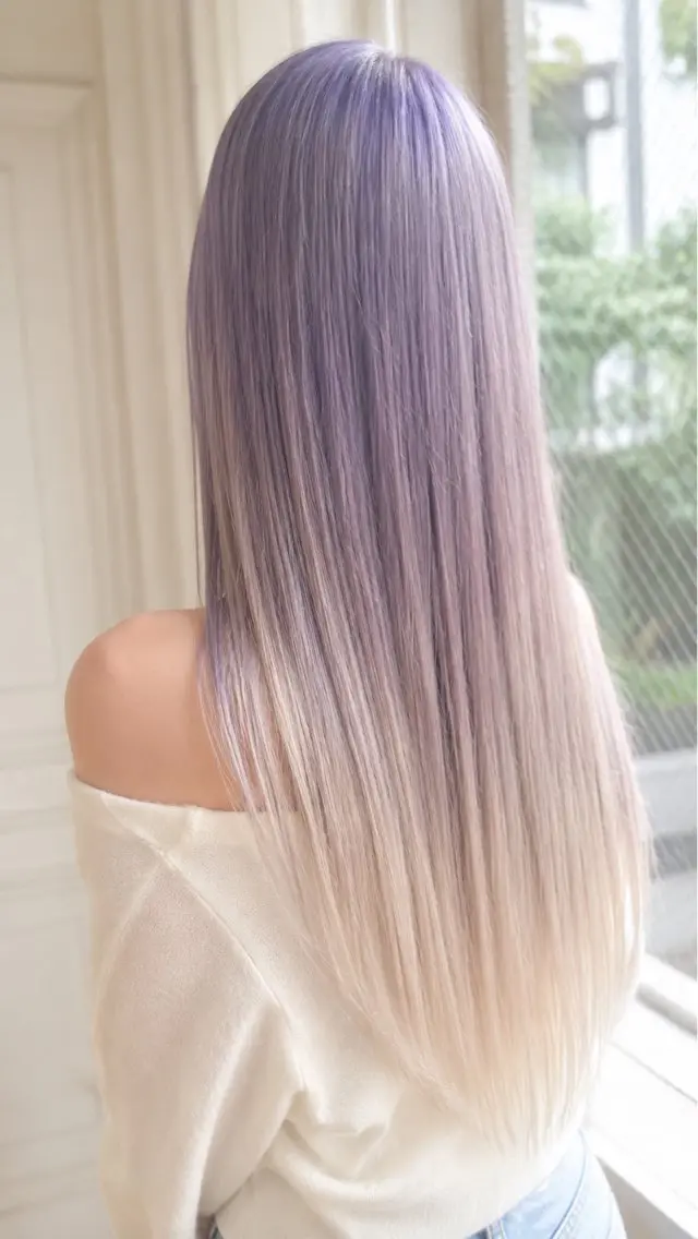 ロング カラー 佐伯 りょうのヘアスタイル