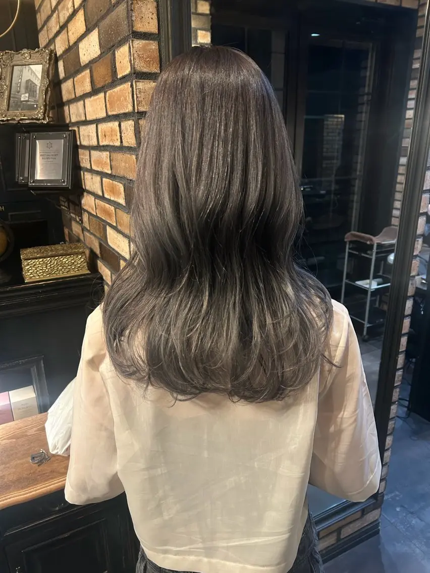 ミディアム カラー 【透明感カラー】 harunaのヘアスタイル