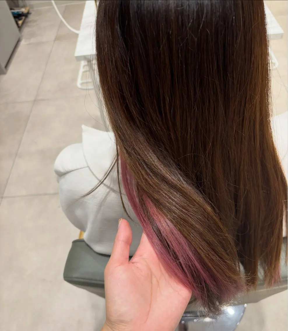 【ちょっとしたオシャレに】💖インナーブリーチ➕オンカラー➕TOKIO3stepトリートメント💖の写真