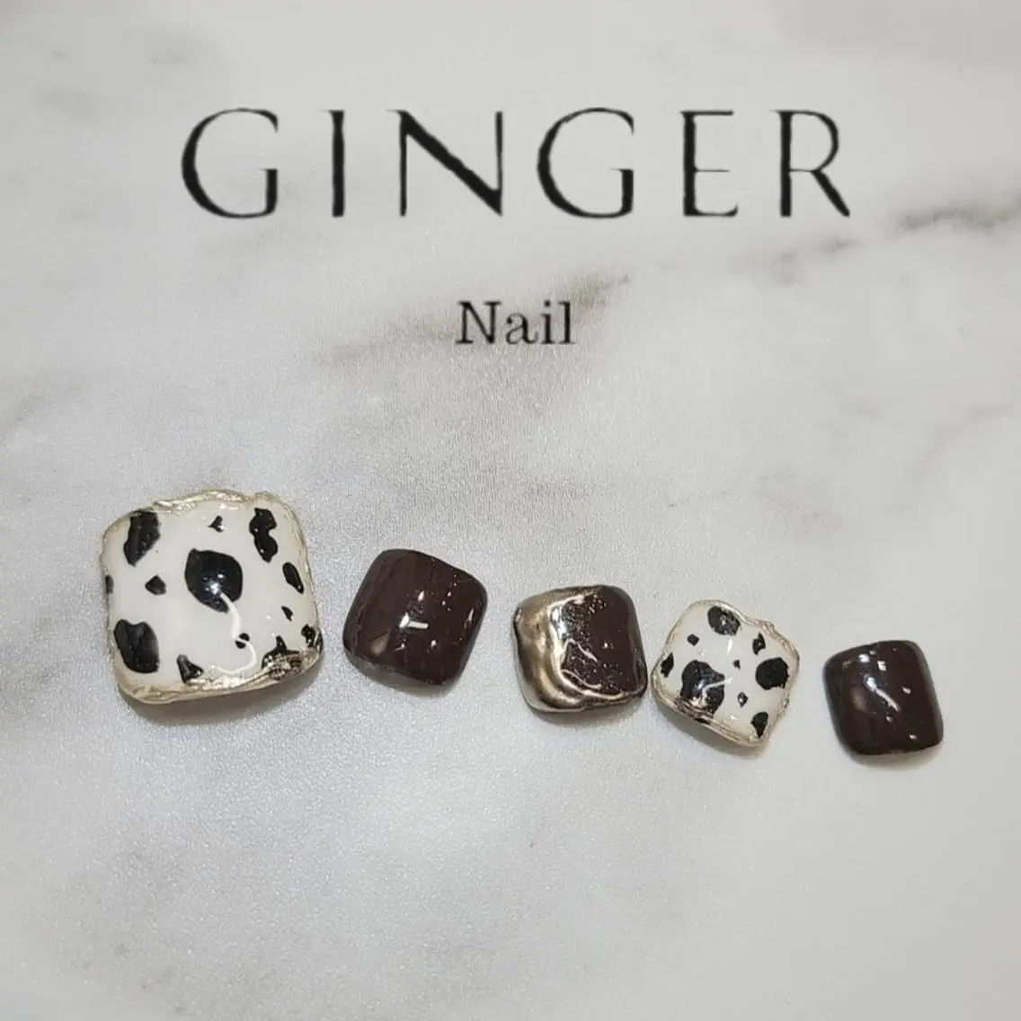 ネイル フットネイル GINGER  斎藤舞のネイルデザイン