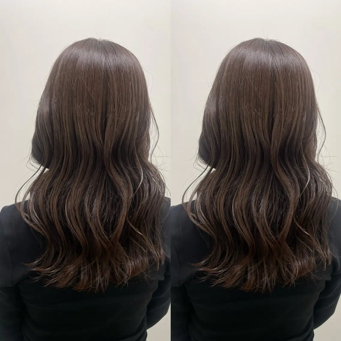 ロング カラー アッシュ 韓国風ヘア レイヤーカット カット ヘアカラー 韓国風骨格カット 艶カラー🩶髙林夏美のヘアスタイル