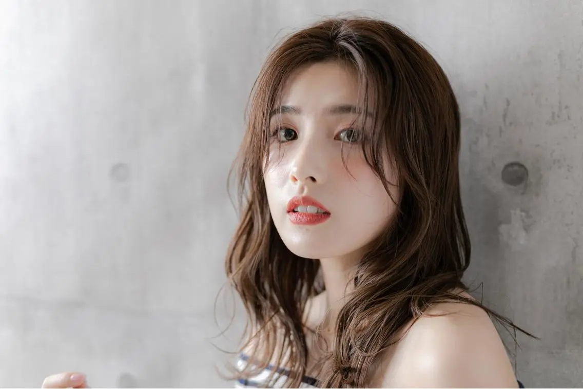 セミロング カラー カット ヘアカラー 永井 亮のヘアスタイル