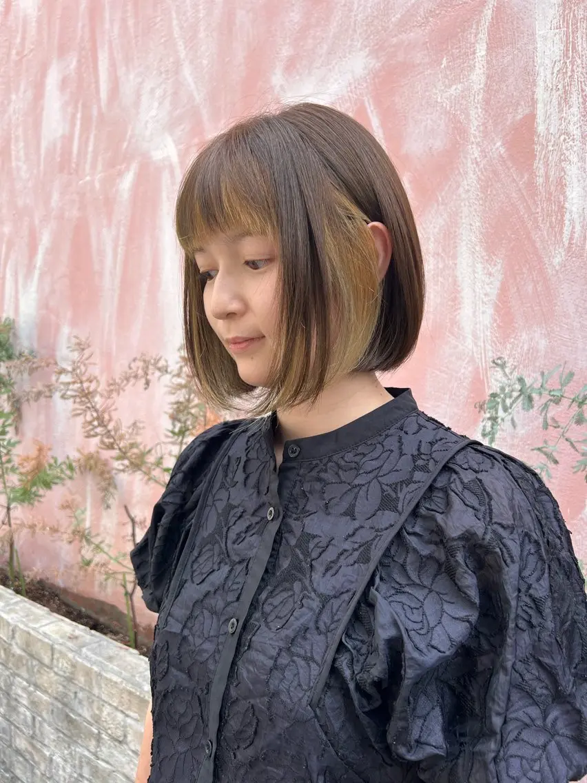 ミディアム カット トリートメント newi京橋 yukaのヘアスタイル