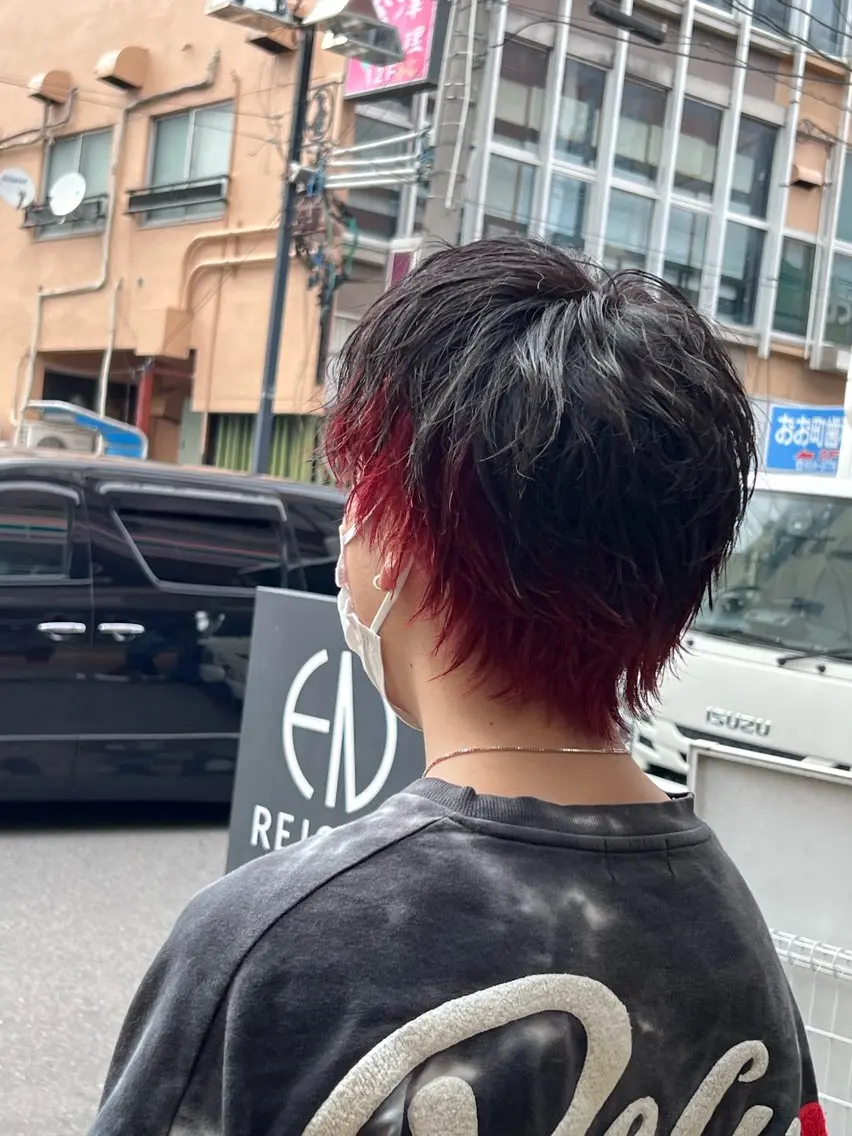 カラー メンズ メンズインナーカラー インナーカラー カット ヘアカラー きづな｜ 郡山駅前/男女歓迎◎のヘアスタイル