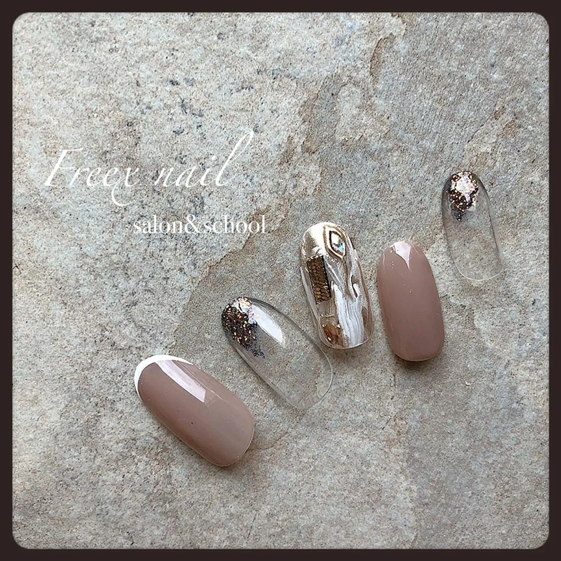 ネイル ハンドネイル ハンドケア freex nail /ニュアンス/個性派のネイルデザイン