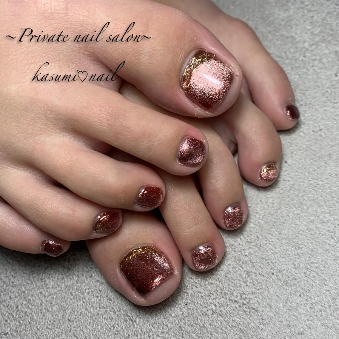 ネイル マグネットネイル ミラーネイル ニュアンスネイル 春ネイル KASUMI♡ Nailのネイルデザイン