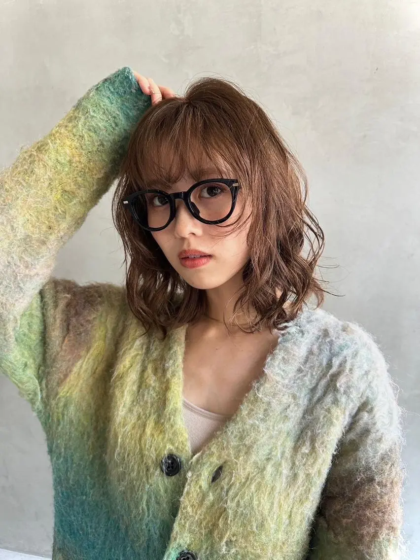 ✨一度で全て叶う✨カット+パーマ+透明感カラー+トリートメント《ロング料金無し》の写真