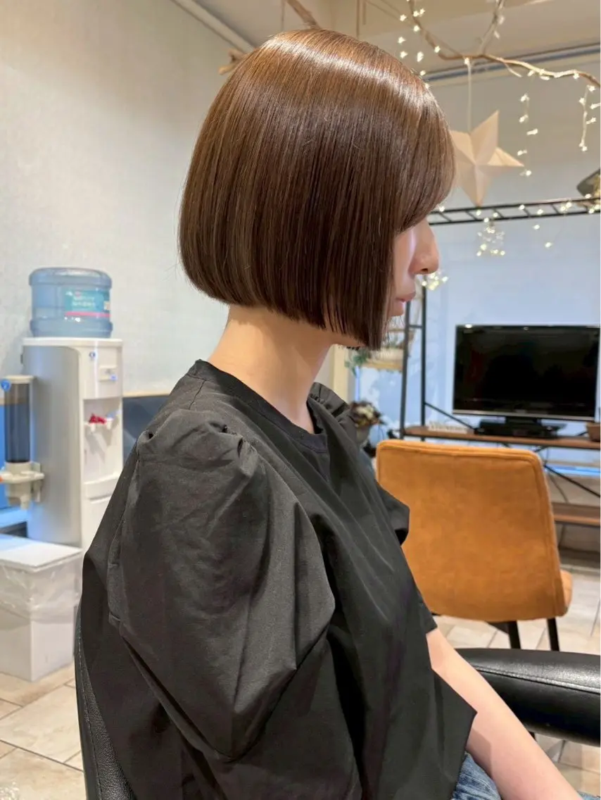 ミディアム 茶谷 沙穂のヘアスタイル