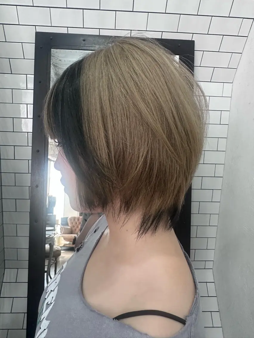 ショート カラー カット ヘアカラー トリートメント 妙見 知洋のヘアスタイル