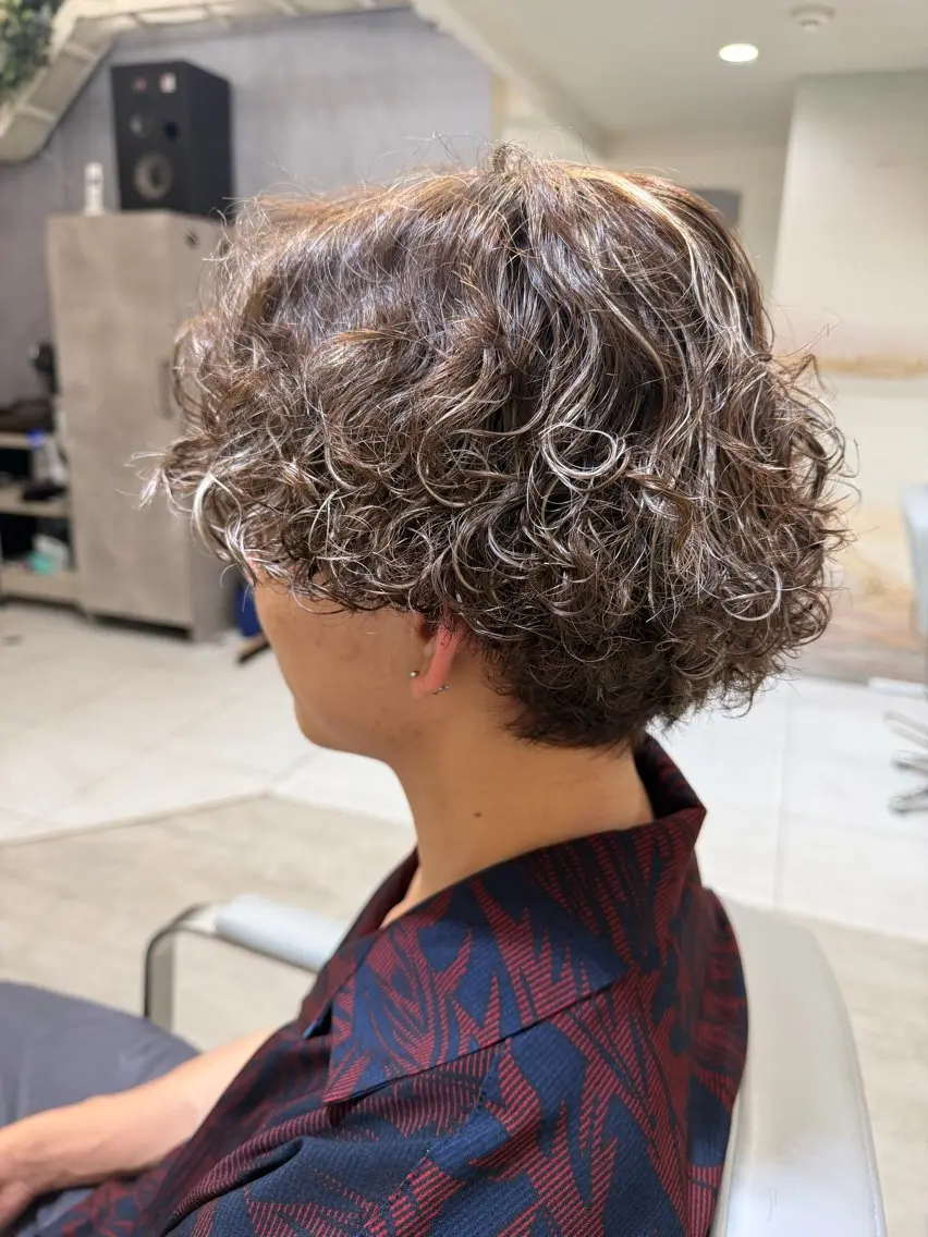パーマ メンズ カット パーマ メンズ特化ツイスパ 朝ラクセット 颯のヘアスタイル
