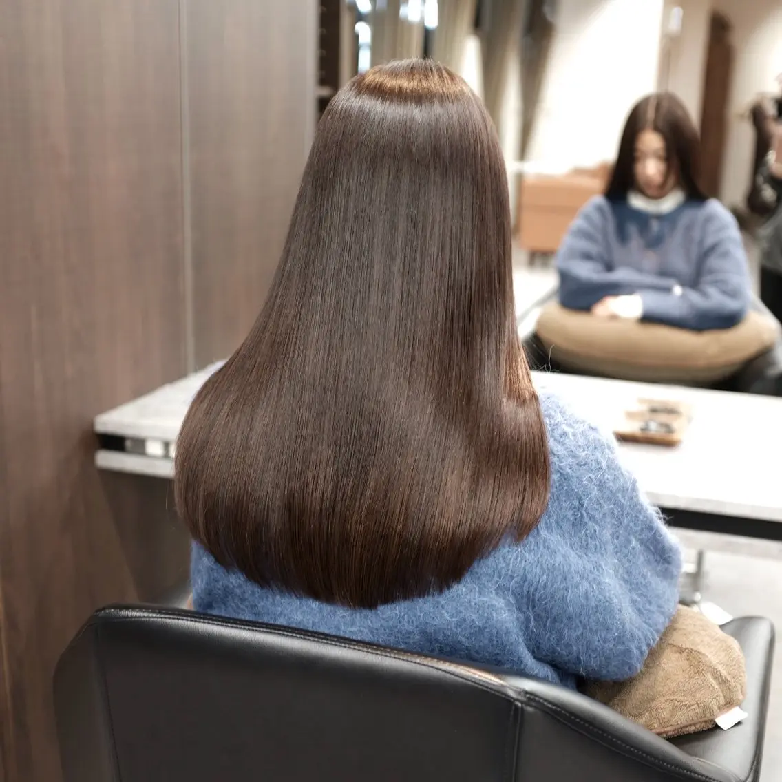カット+縮毛矯正+トリートメントの写真