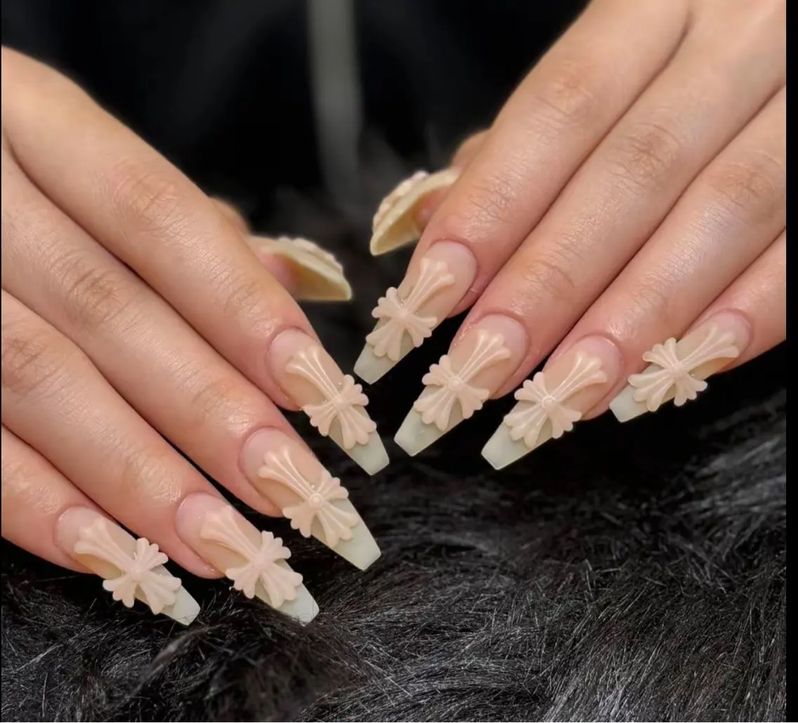 ネイル 持ち込み リボン NiJi Nailsのネイルデザイン