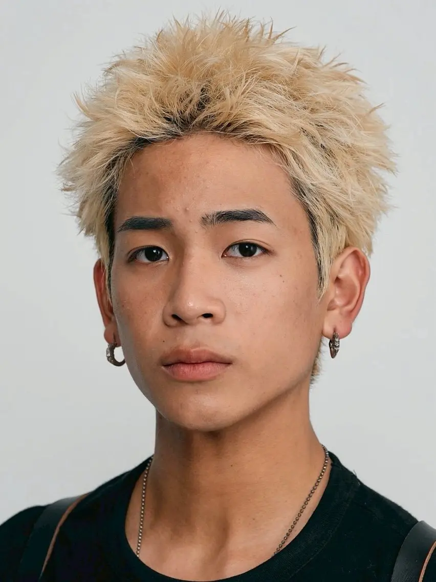 カラー ブリーチ ヘアカラー 都築 宏哉のヘアスタイル