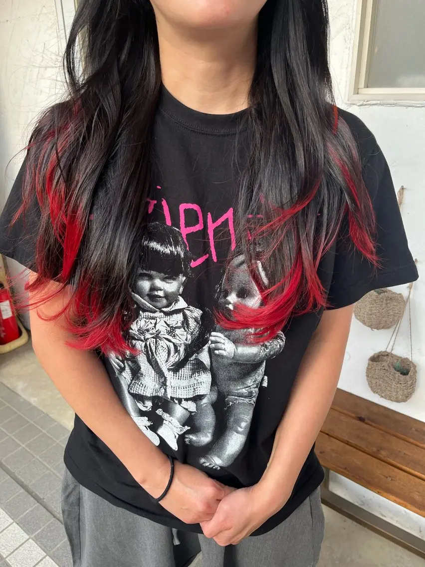 ロング ヘアカラー ヘッドスパ 正分 真美のヘアスタイル