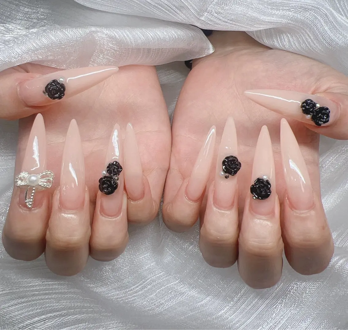 ネイル ハンドネイル Lee Nails チップ長さだし専門店のネイルデザイン