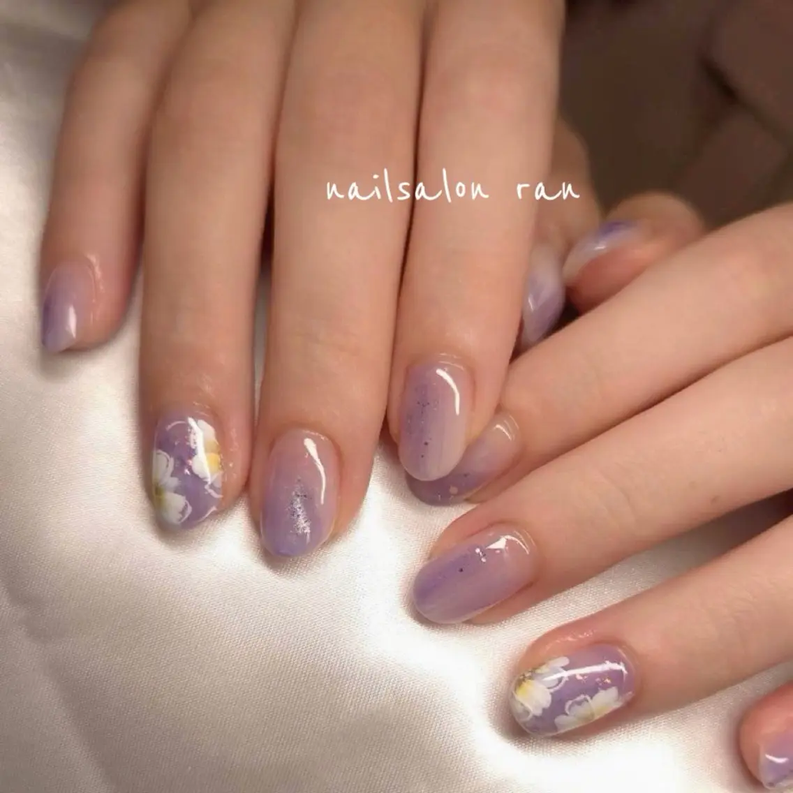 ネイル アートネイル フラワーネイル nailsalon ranのネイルデザイン