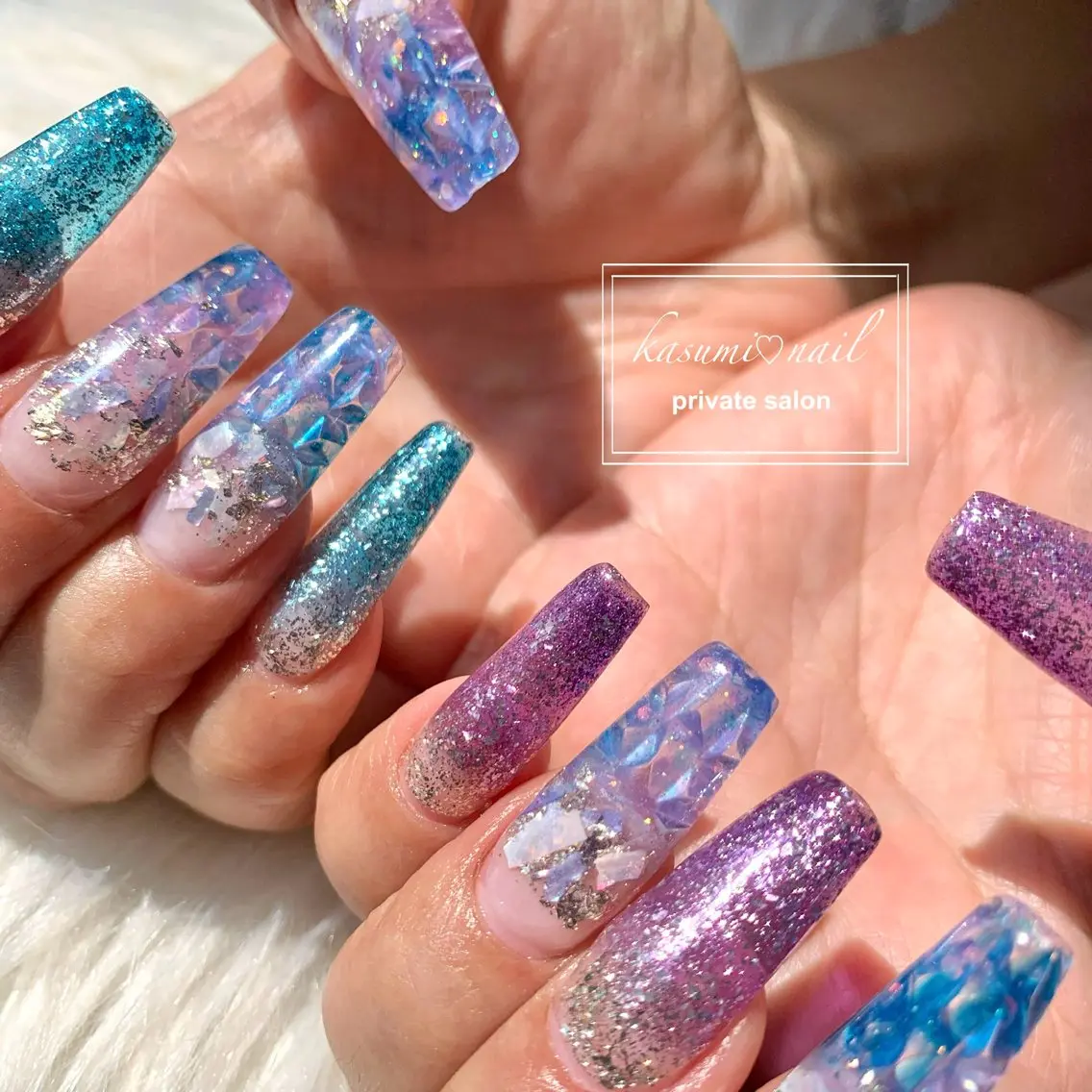 ネイル 大理石ネイル(マーブル) ニュアンスネイル KASUMI♡ Nailのネイルデザイン