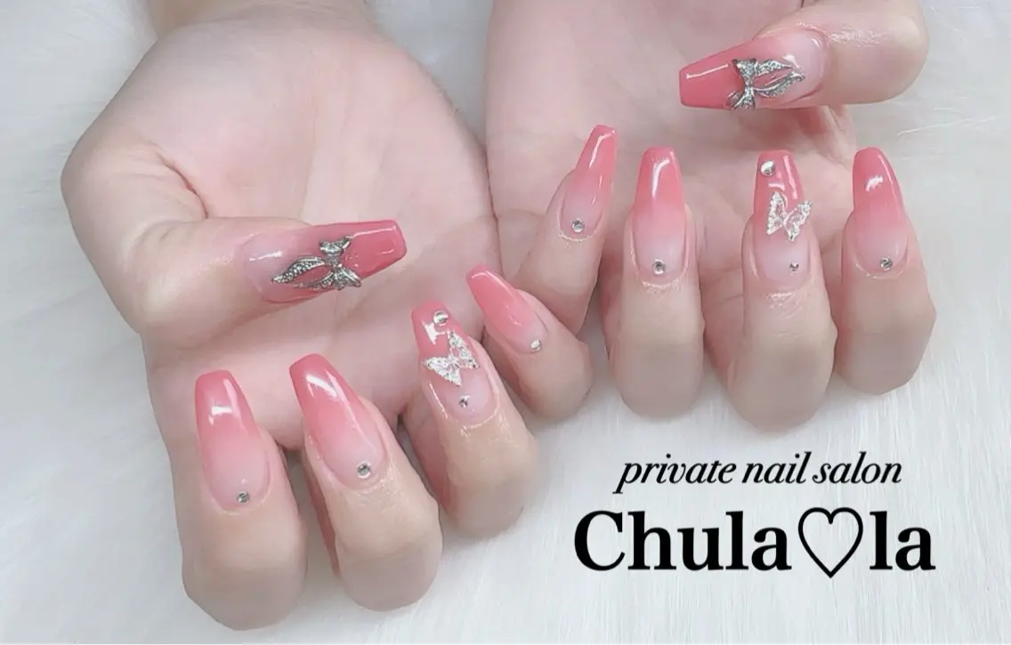 ネイル ストーンネイル ハンドネイル Chula♡la 豊見城市高安のネイルデザイン