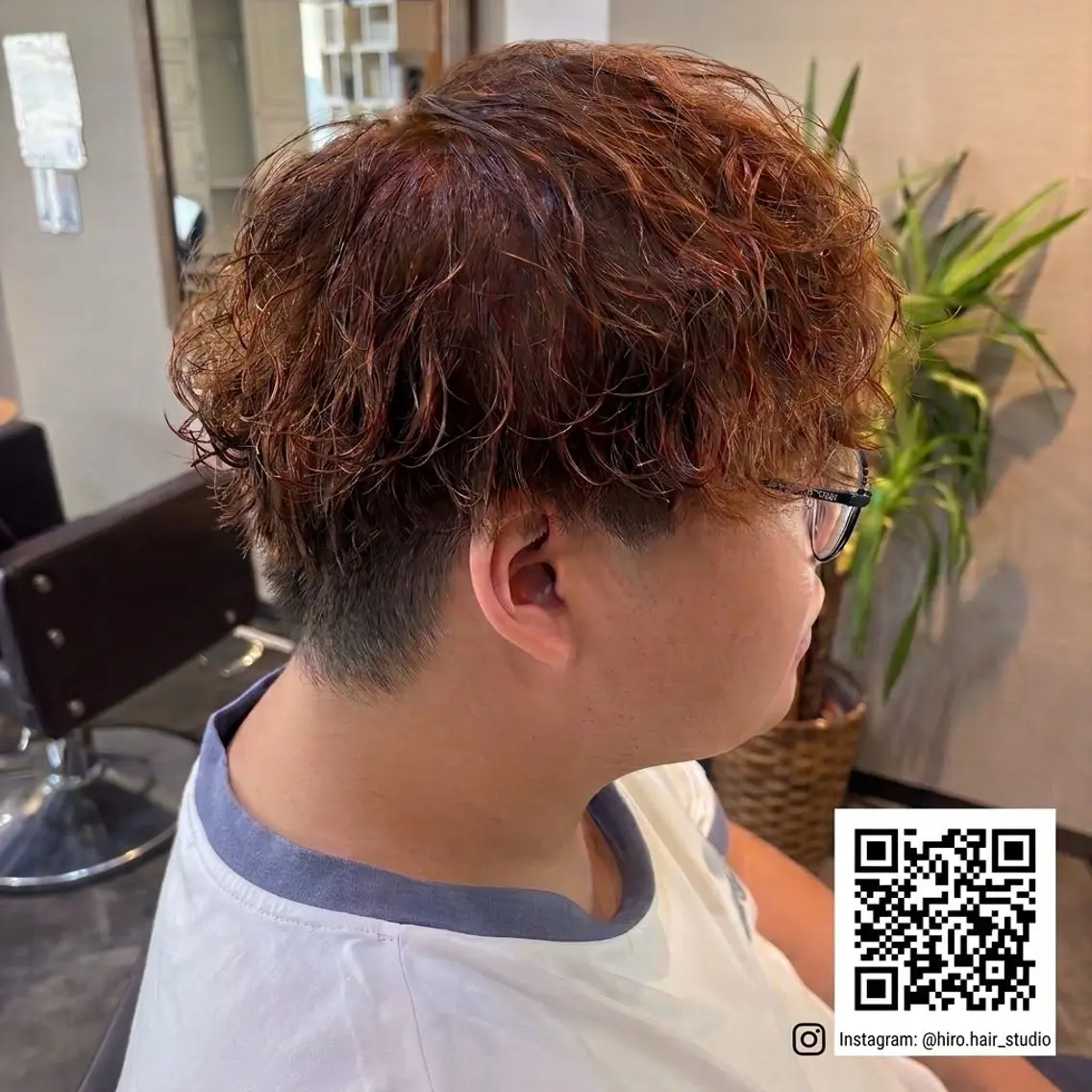 ミディアム ミディアムパーマ 加藤 大貴のヘアスタイル