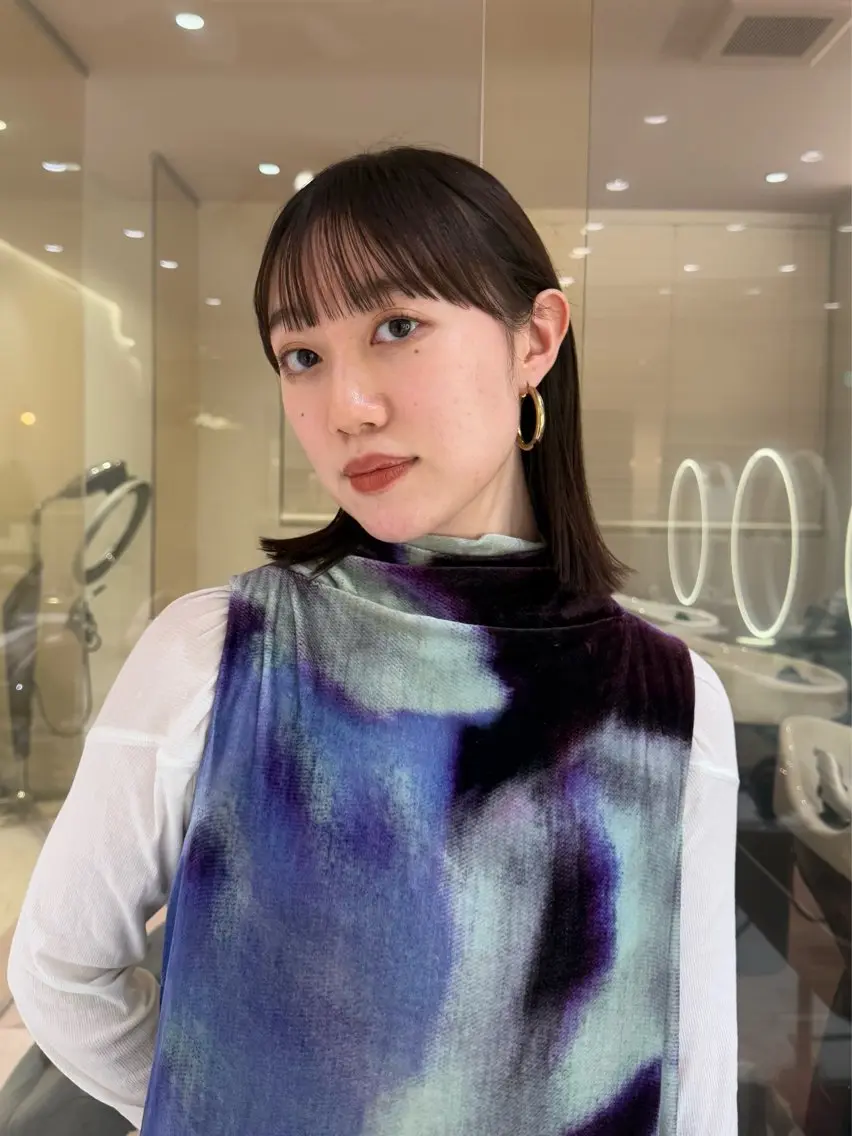 ミディアム M E I 🪷 似合わせヘルシーヘアのヘアスタイル
