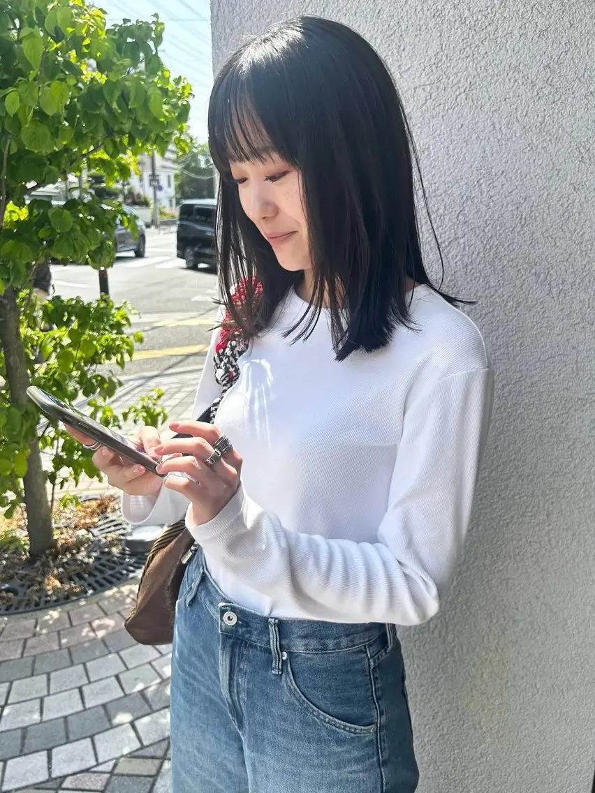 ミディアム ARCHEsaito スタイリストレッスンのヘアスタイル