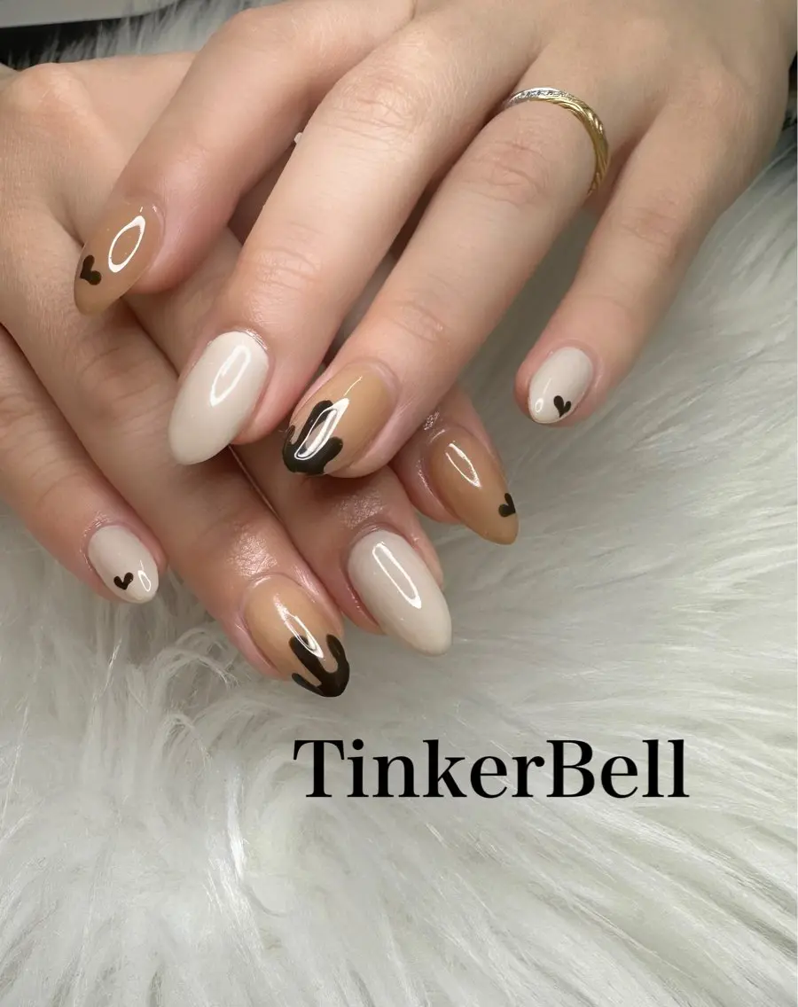 ネイル バレンタイン ハンドネイル Tinker Bellのネイルデザイン