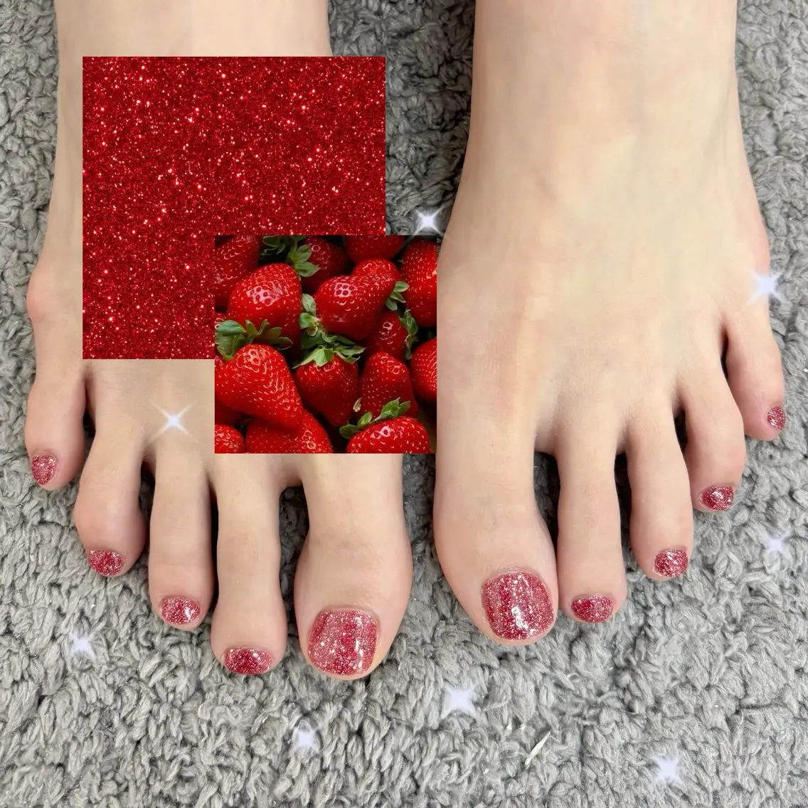 オフ🈶フット👣シンプルコース🤍パラジェル変更可🙆🏻【大宮／パラジェル／長さだし／フィルイン】の写真