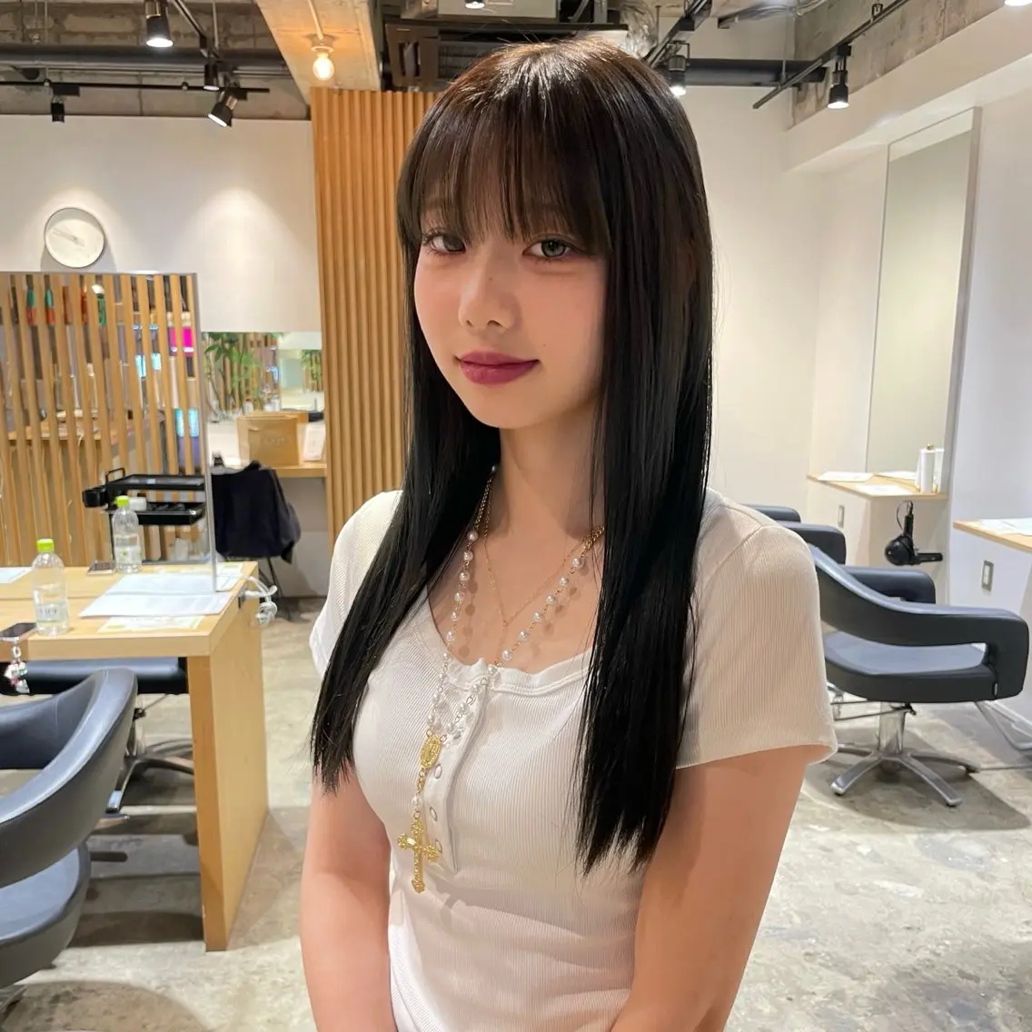ロング カット ヘアカラー ANY sayaᯓ★のヘアスタイル